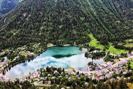 Fondue sur pédalo à Champex-Lac (VS)