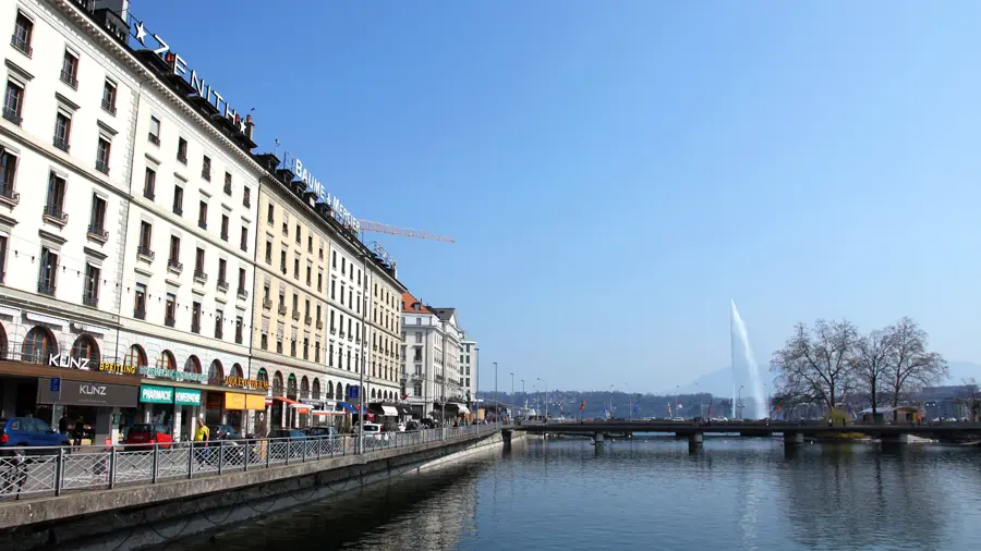 La ville de Genève en Suisse