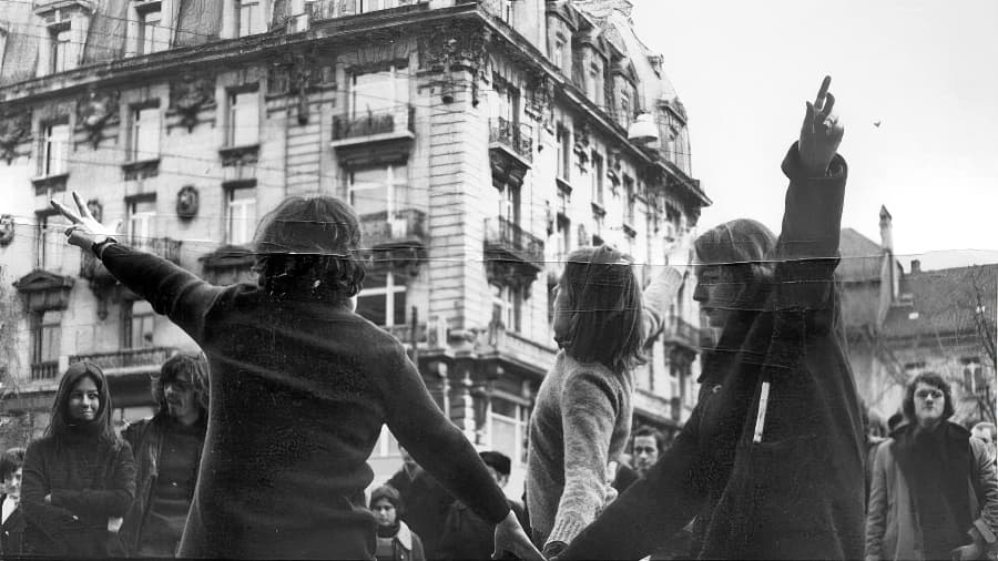 Manifestation à Bienne en 1969