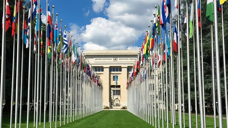 Le Palais des Nations à Genève