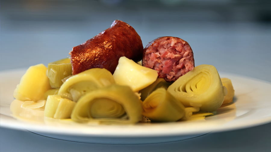 Papet vaudois aux poireaux