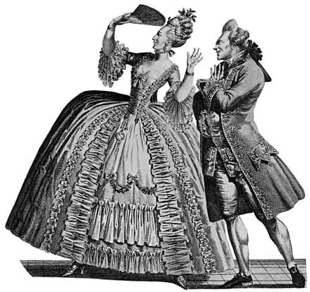 La robe à panier ou robe à la française (1793)