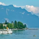 Vevey sur la Riviera vaudoise en Suisse romande