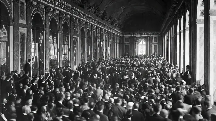 Signature du traité de Versailles en 1919