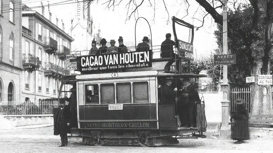 Tramway à Vevey (1890)